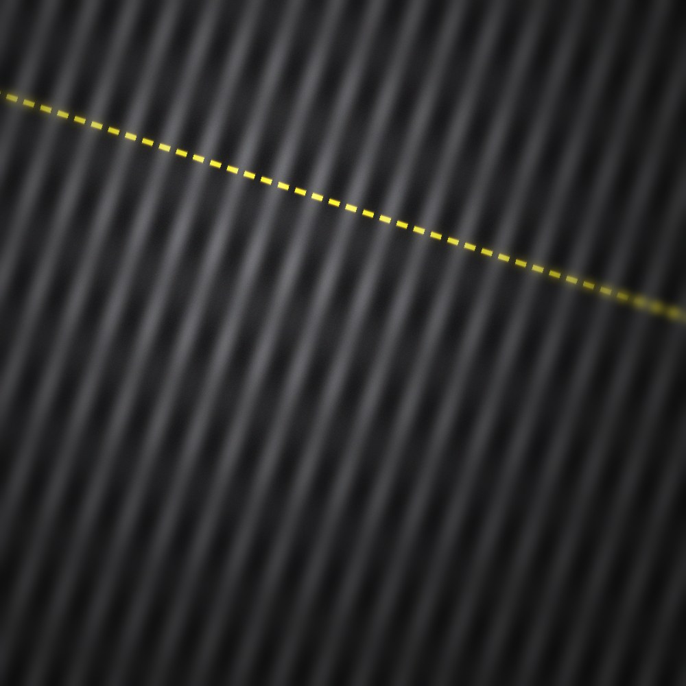 Technical textile with a precise yellow stitch line